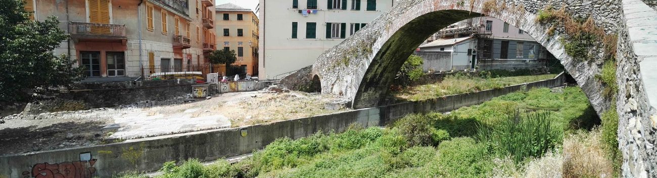 La sponda destra prima dei lavori